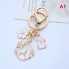 Cartoon Sakura Rabbit Keychain Cat Pendant Backpack Keyring Best Friend Charms C