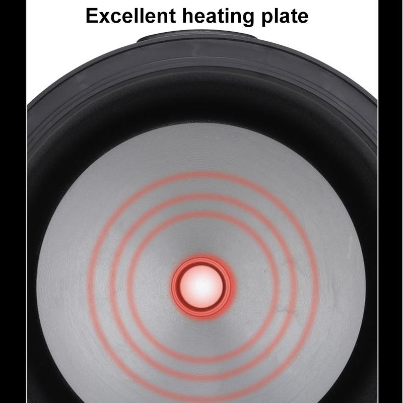 Электрическая рисоварка мощностью 400 Вт/2 л с мерным стаканом, ложкой для риса, корзиной для приготовления на пару, внутренней кастрюлей с антипригарным покрытием