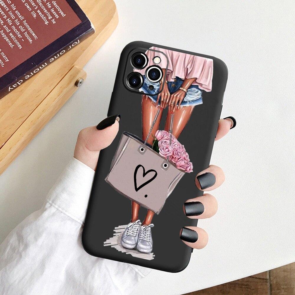 Мягкий чехол Girl Body Lover Rose для IPhone 12 7 8 Plus XS XR, защитный чехол для камеры iPhone 11 Pro Max 13 SE20 6s, чехол для телефона