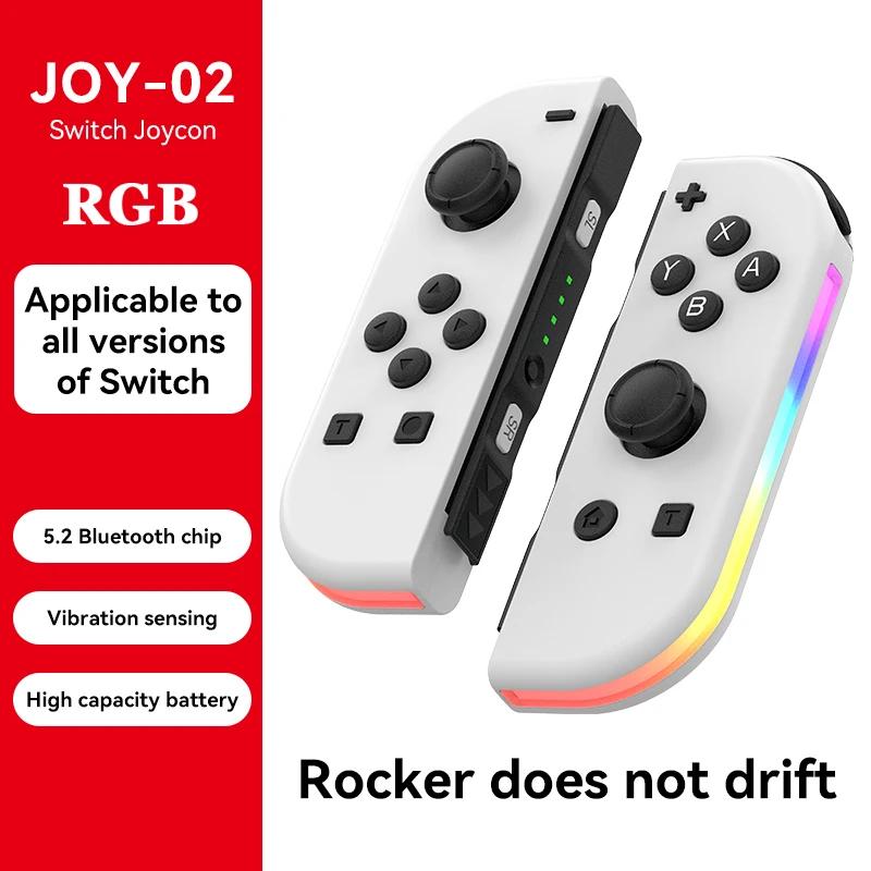 Беспроводной контроллер для Nintendo Switch NS OLED Геймпад Джойстик Двойная вибрация Пробуждение Bluetooth 6-осевой гироскоп Левая/Правая рукоятка Джойпад