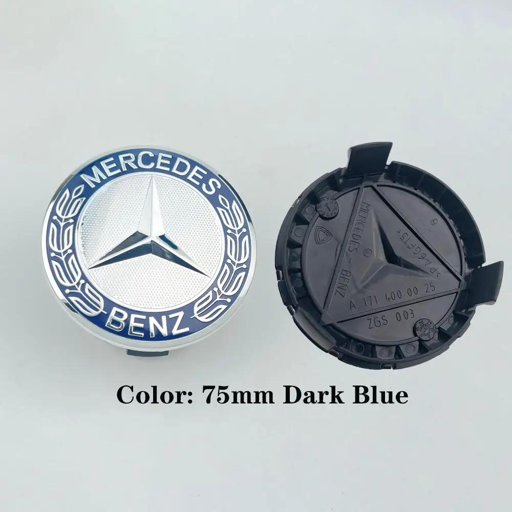 Car Sticker 1Pc 75mm Car Wheel Center Caps For Mercedes Benz W203 W204 W205 W212 W213 W222 W223 X253 W176 W177  C118 W166 W167 A