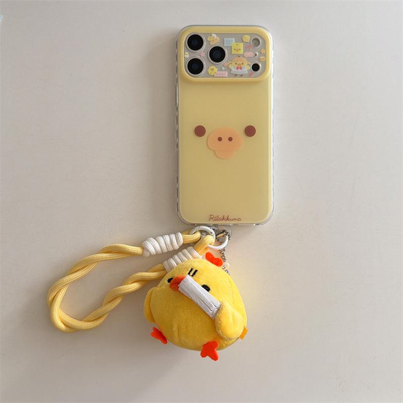 Модный Мультяшный Желтый Утенок Чехол для iPhone 17, Apple 16 Pro Max, 15, 14