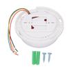 Natural Gas Detector ABS Ceiling Network Alert Sound and Light Alert Gas Alarm for Home Safe 12?28V