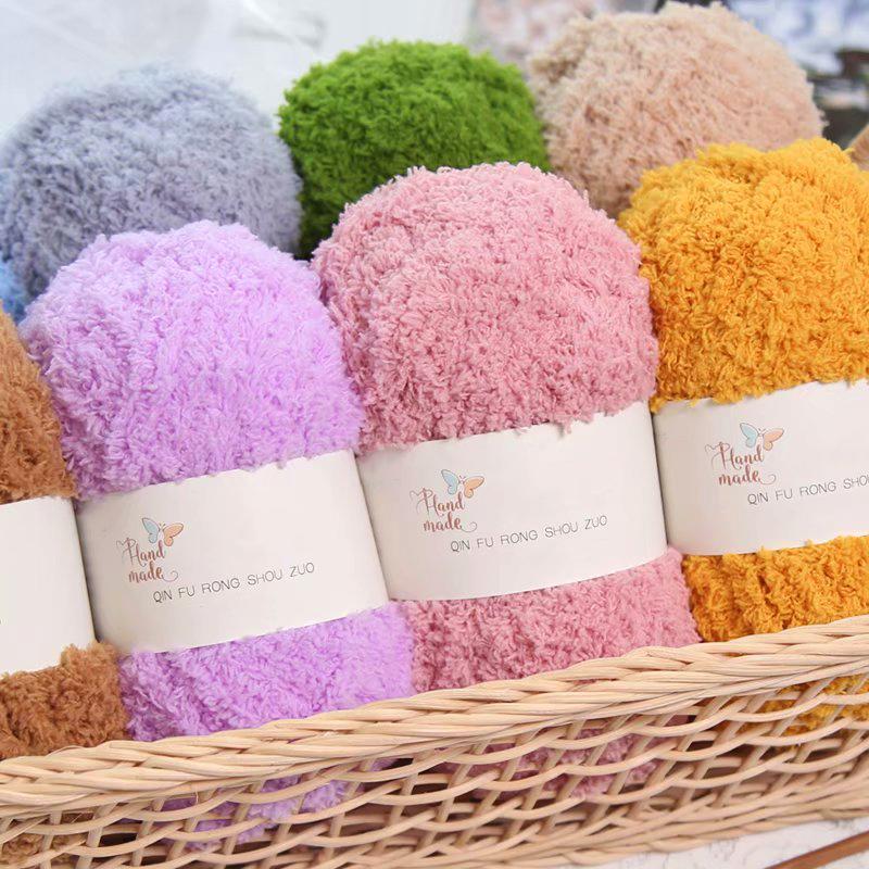 1 шт. шерстяная пряжа детская пряжа коралловый бархат пряжа шарф пряжа шерстяная ткань своими руками