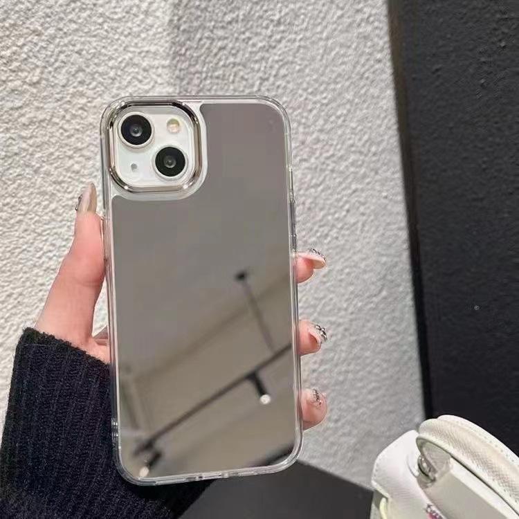 Светоотражающий чехол для iPhone с зеркальным эффектом, прозрачный противоударный защитный чехол