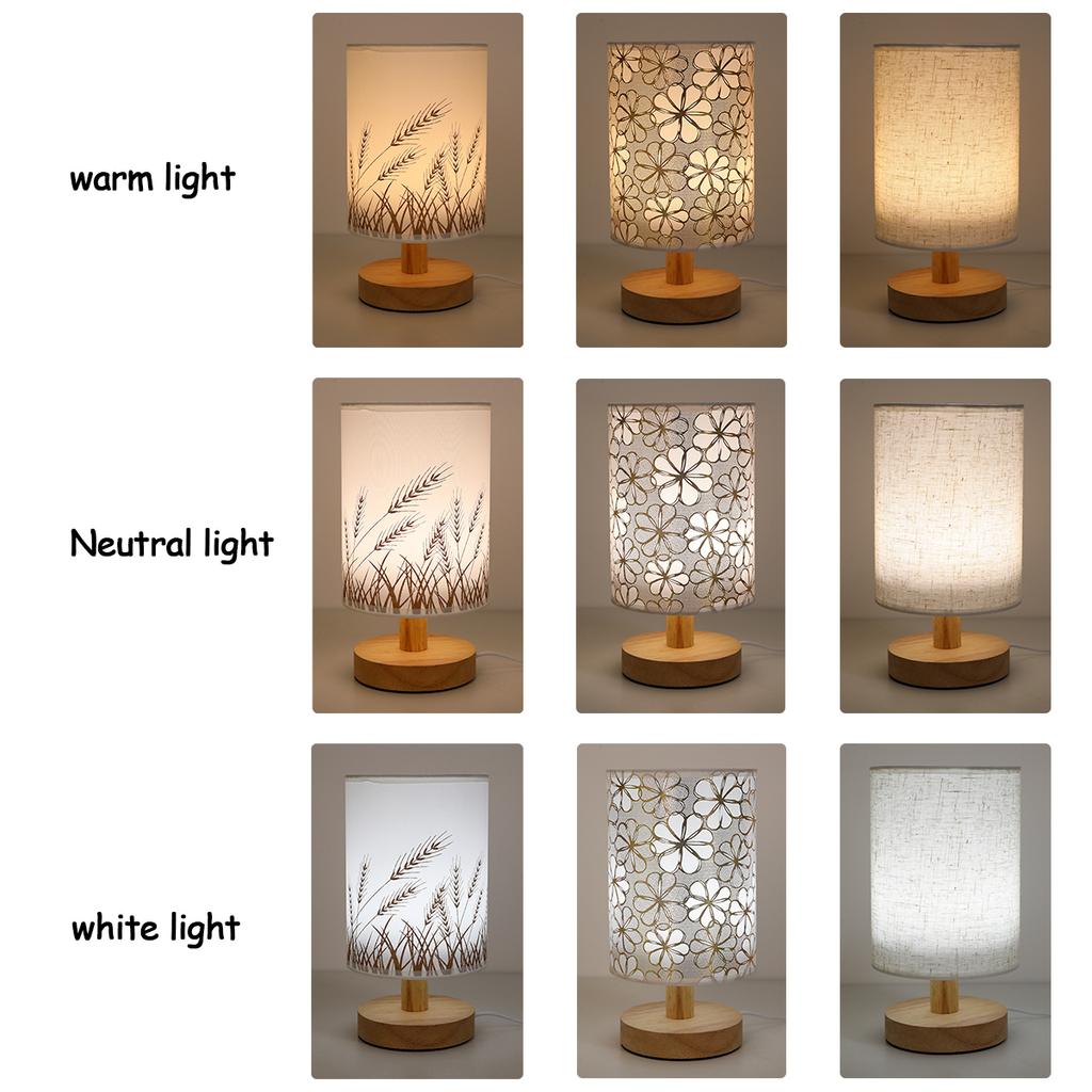 Современная минималистичная настольная лампа с питанием от USB и трехцветным переключателем, декоративная настольная лампа для дома и спальни, подарочная лампа