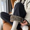 Зимние брюки с широкими штанинами женские осенние плюшевые брюки женские очень толстые из овчины теплые прямые брюки джоггеры женские
