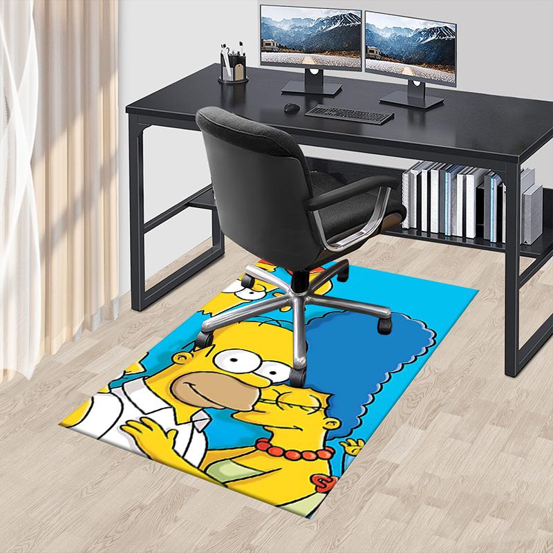 1pc Simpsons Family Portrait Carpet for Playroom Bedroom Living Room Sofa Home Decor,kids Game Area Rug Non-slip Floor Mat Y729101