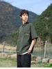 Four sided elastic casual short sleeved polo shirt