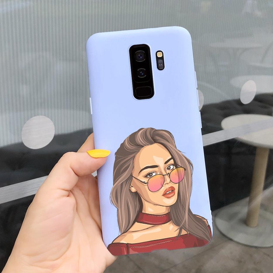 For Samsung Galaxy S9 S9+ Case Pretty Cartoon Girls Cover Soft Silicone Phone Cases For Samsung Galaxy S9 Plus S 9 Fundas Bumper