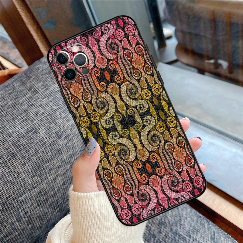 Чехол в богемном стиле для iPhone 16 15 14 12 11 13 Pro Max 12 13 mini XR 15 16 Plus 16e Защитный корпус