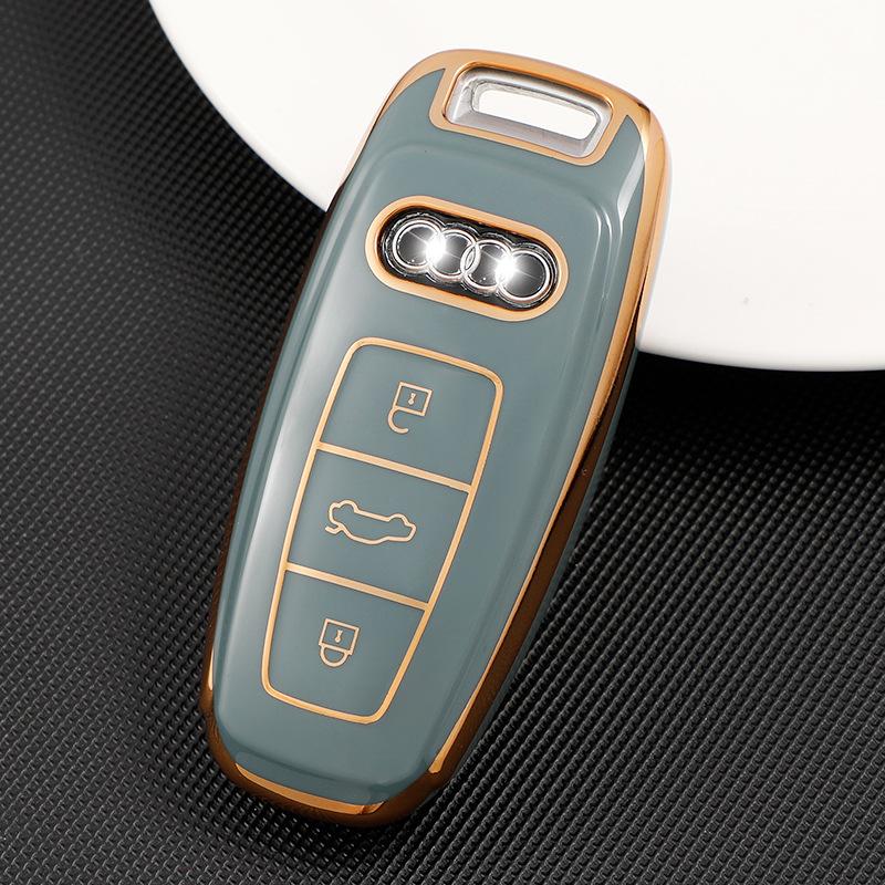 Новый мягкий ТПУ чехол для смарт-ключа автомобиля для A6 A7 A8 E-tron Q5 Q8 C8 D5 Автостайлинг Защитный чехол Держатель Аксессуары