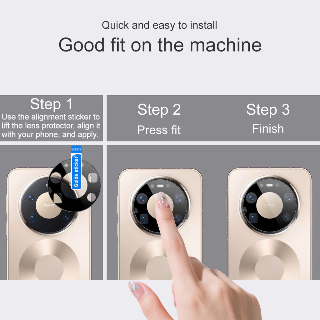 Для Huawei Mate 80 Pro Max RS Стекло IMAK Стеклянная Пленка для Линзы Камеры Высокой Четкости Черная Версия