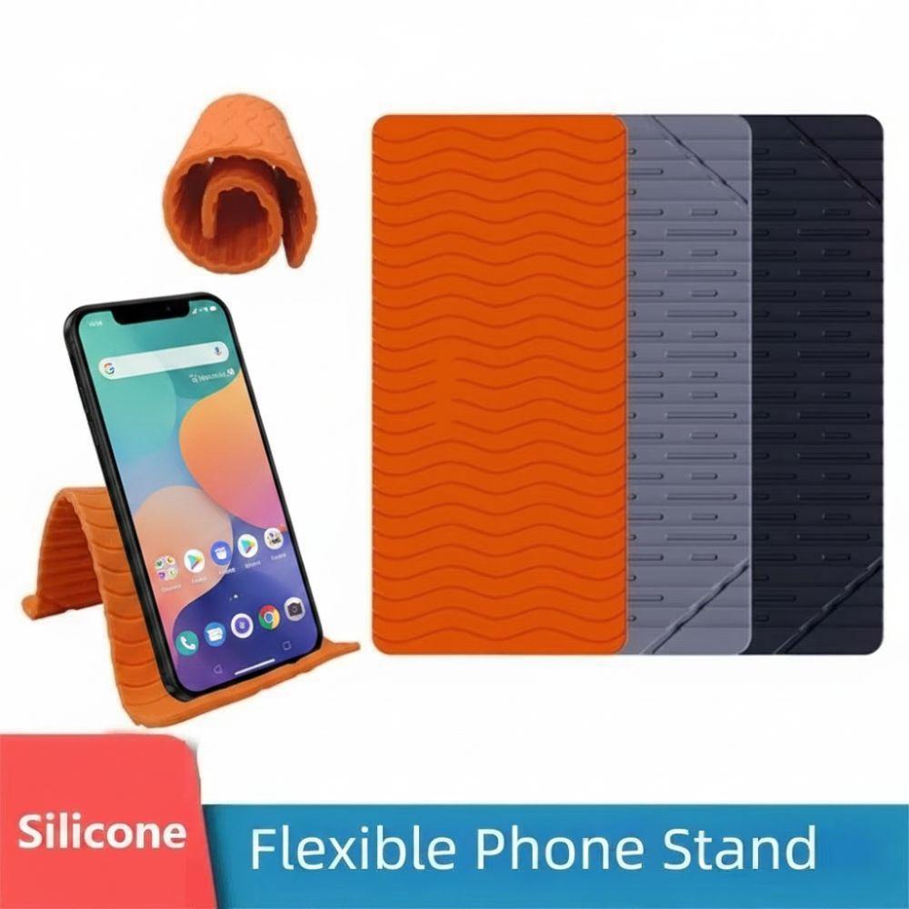 Flexible Foldable Silicone Phone Stand Portable Flexible Phone Stand Bendable Phone Holder  Tablet