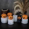 DIY Pumpkin Candle Silicone Mold Halloween New Evil Expression Ghost Pumpkin Gypsum Resin Soap Mold Party Candle Decoration Tool