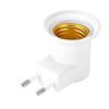 E27 EU Plug Lamp Light Holder Base Socket Converter Adapter with Control Switch