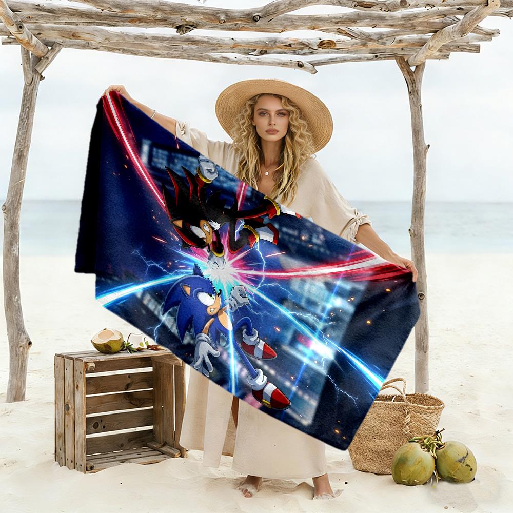 Sonic Adventure: Chaos Beach towel for beach travel Comfortable Couple beach towel, family beach towel set Bath Accessory