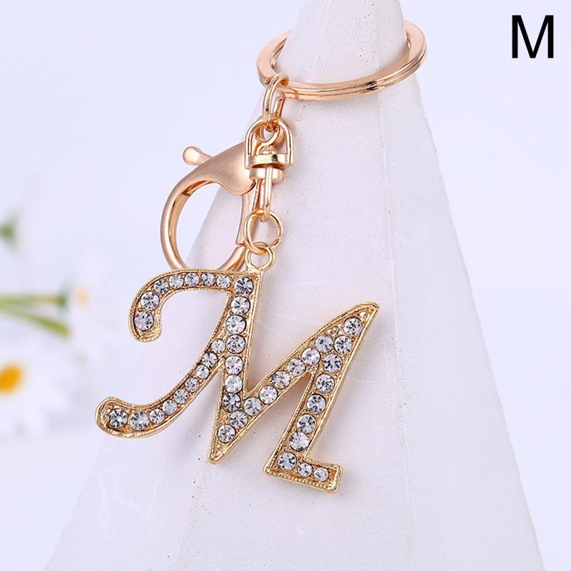Fashion Letter Keychain Trendy Creative 26 English Letter Initial Resin Handbag Keyring Accessories For Women