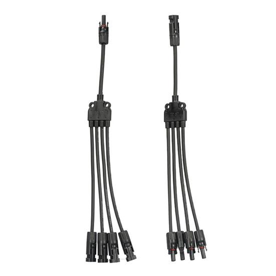 Установка параллельного разъема панели солнечных батарей водоустойчивого кабеля ответвления ы доски ы легкая дополнительная длинная