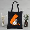 Fruits Basket Japan Anime Kawaii Custom Tote Bag Shopping Cartoon Kyo Sohma Black Travel Canvas Bags Eco Shopper Bag