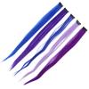 Colored Hair Extensions Highlight Synthetic Hairpiece Clipin Hair Extensions for Girls