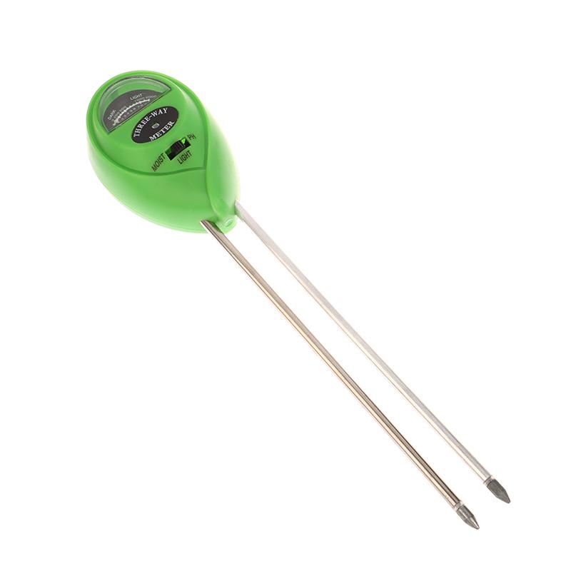 Plant Test Flower Instrument Tool 3 In 1 Soil Meter Moisture Light Ph Testers With 2 Probes Soil Monitor For Garden