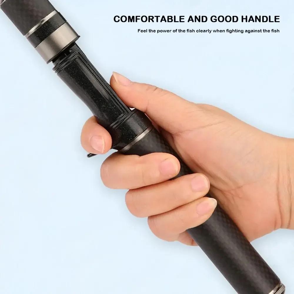 1.5m-1.8m Telescopic Fishing Rod Glass Fibre Fishing Pole Casting Rod Fishing Rod Reel Set Lure Set Hooks Fishing Gear