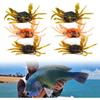 3pcs Saltwater Fishing Lures Crab Lure Crab Bait, 3D Simulated Crab Soft Bait with Pointed Hook Double Hook, Saltwater Fishing Accessories Tool