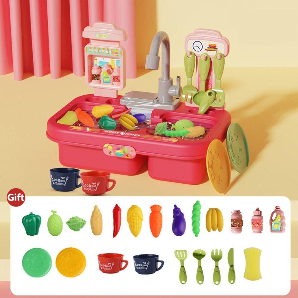Play House Children's Dishwasher Toys Electric Mini Kitchen Set New Simulation Kitchen Toys