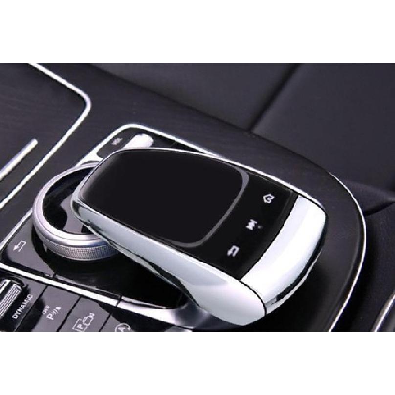 Silver Central Console Multimedia Cover Trim For Mercedes-Benz GLC 2016-2019