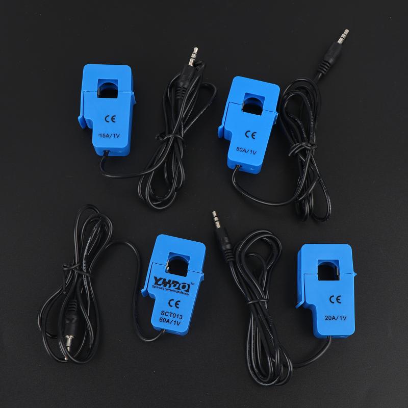 Sct-013 5A 10A 20A 30A 50A 60A 100A Разъемный трансформатор тока с разомкнутым сердечником Открывающийся-закрывающийся Неинвазивный AC-датчик для счетчика электроэнергии