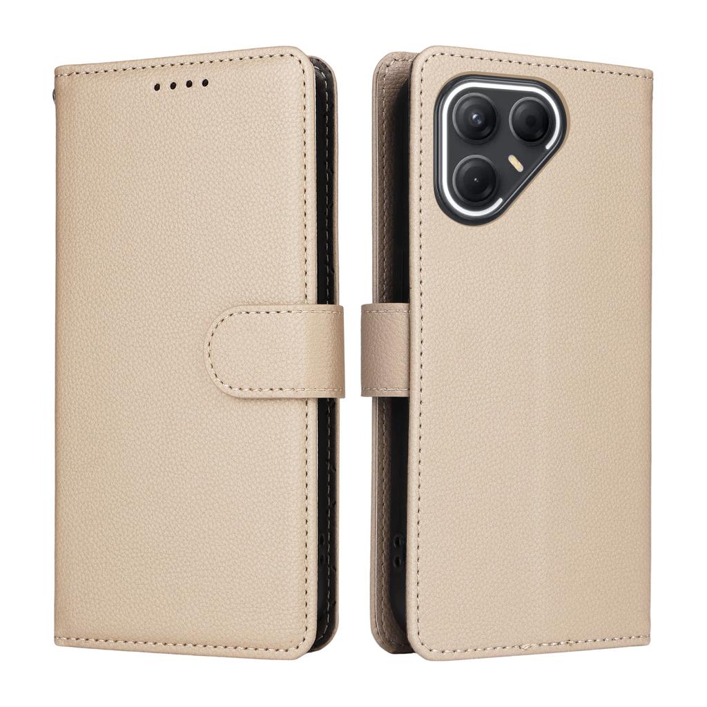 For TECNO Pova 7 5G Case RFID Blocking 3 Card Slots PU Leather Phone Cover with Wrist Strap