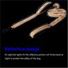 Dog Leashes Outdoor Travel Dog Training Chain Heavy Duty Double Handle Lead for Greater Control  Training Dual Handle