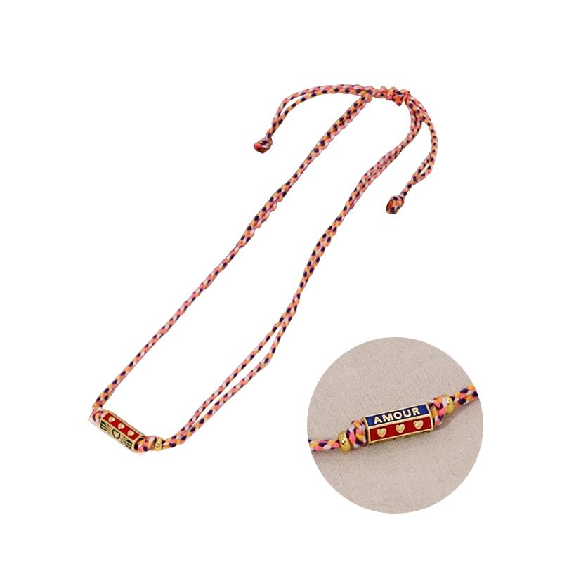 1шт позолоченный богемный кулон любовь ожерелье красочный титан мода новый унисекс дресс-код разноцветный