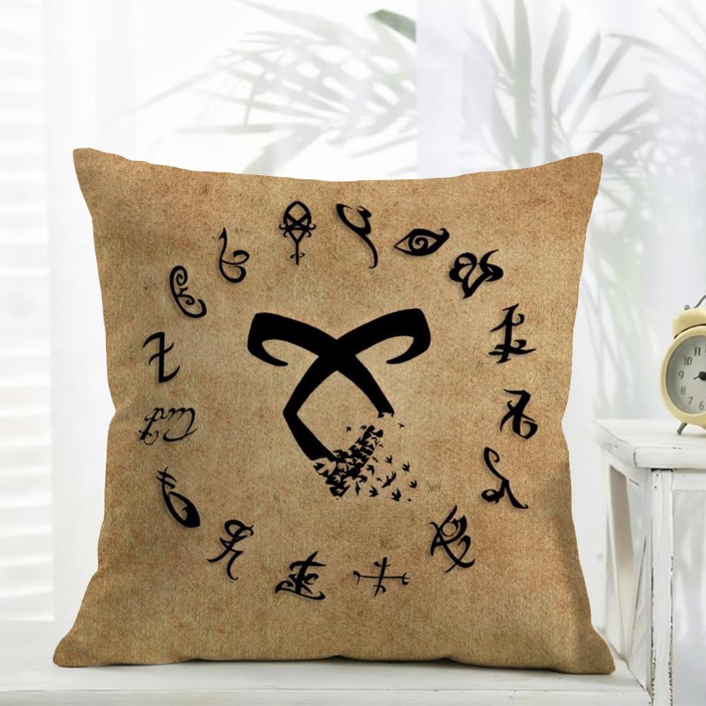 Luxury SShadowhunters Cushion Cover Daily Washable Linen Pillowcase Soft for Sofa Bed Home Room Decor