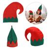 Cheerful Elf Hat with Bells Unisex Beanies Hat Slouch Christmas Headwear Baggy Hat Slouch Beanies Mischievous Elf