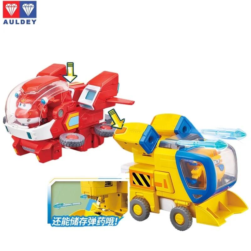 AULDEY Оригинальный набор роботов-трансформеров Super Wings Герои ЛеДи/ДуоДуо Коллекция Аниме Фигурка Действия Рождественский Праздничный Подарок