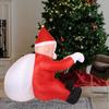 Рождественский надувной подвесной Санта-Клаус реквизит Рождественское украшение подарок Уникальный декор для двора для окна