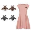 1Pair Vintage Gold Silver Color Retro Bee Brooches Men Women Metal Suit Collar Pins