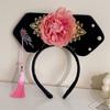 Bow Flower Pearl Ancient Style Headwear Antique Headband Hanfu Hair Hoop Chinese Style Headwear