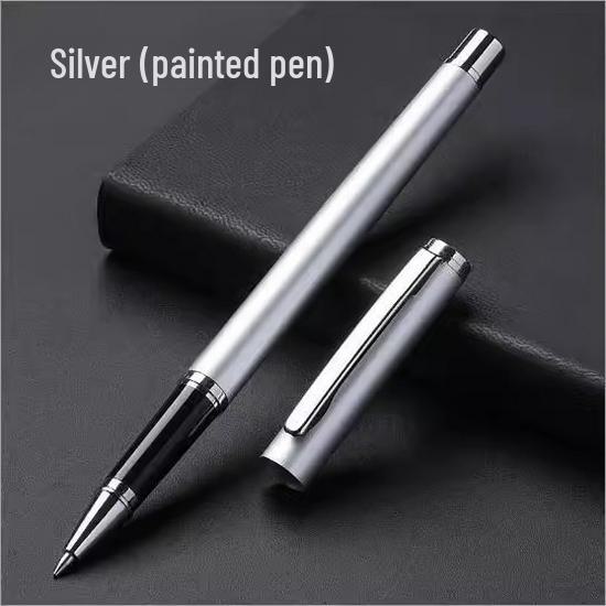 High-End Signature Gel Pen for Business: Elegant Metal Fountain Pen with Personalized Logo and Lettering for Men and Women