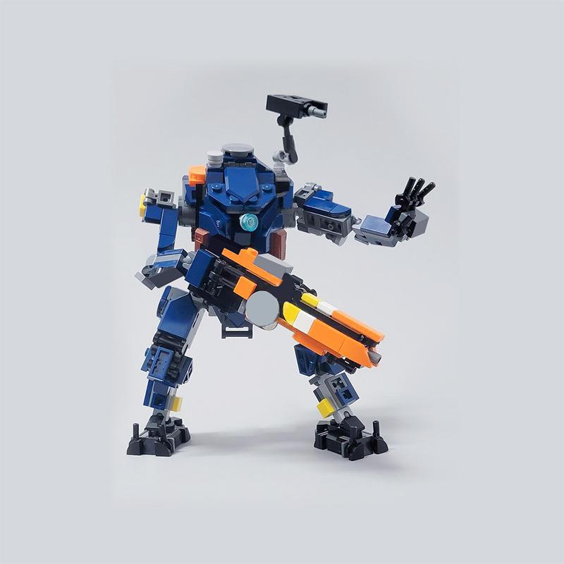 Yigebebe Titanfalled Spector Меха Роботы Exo-45 Фигурки Кино Модель Строительные Блоки Игрушки Для Подарков Кирпичи