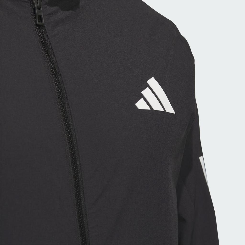 Adidas 4-Way Stretch Jacket Color Block Stand Collar Long Sleeve Golf Retro Jacket Men Jacket Black IN6595