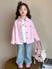 Девичья куртка-рубашка с длинным рукавом для весны и осени 2025 - Модный детский топ