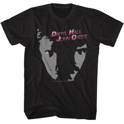 Унисекс футболка Hall and Oates Faces Черная футболка