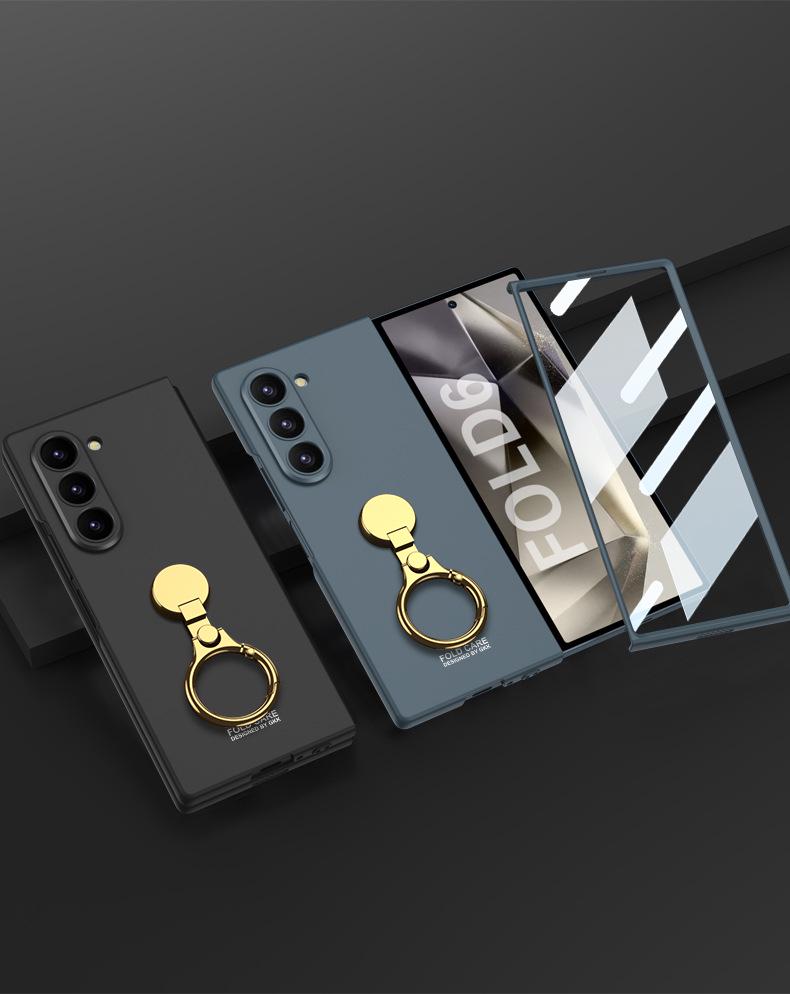 Тонкий складной чехол с кольцом-держателем для Samsung Galaxy Z Fold6