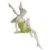 Flower Fairy Sculpture Garden Landscaping Yard Art Ornament Resin Turek Sitting Statue Outdoor Angel Figurines Craft Decoration