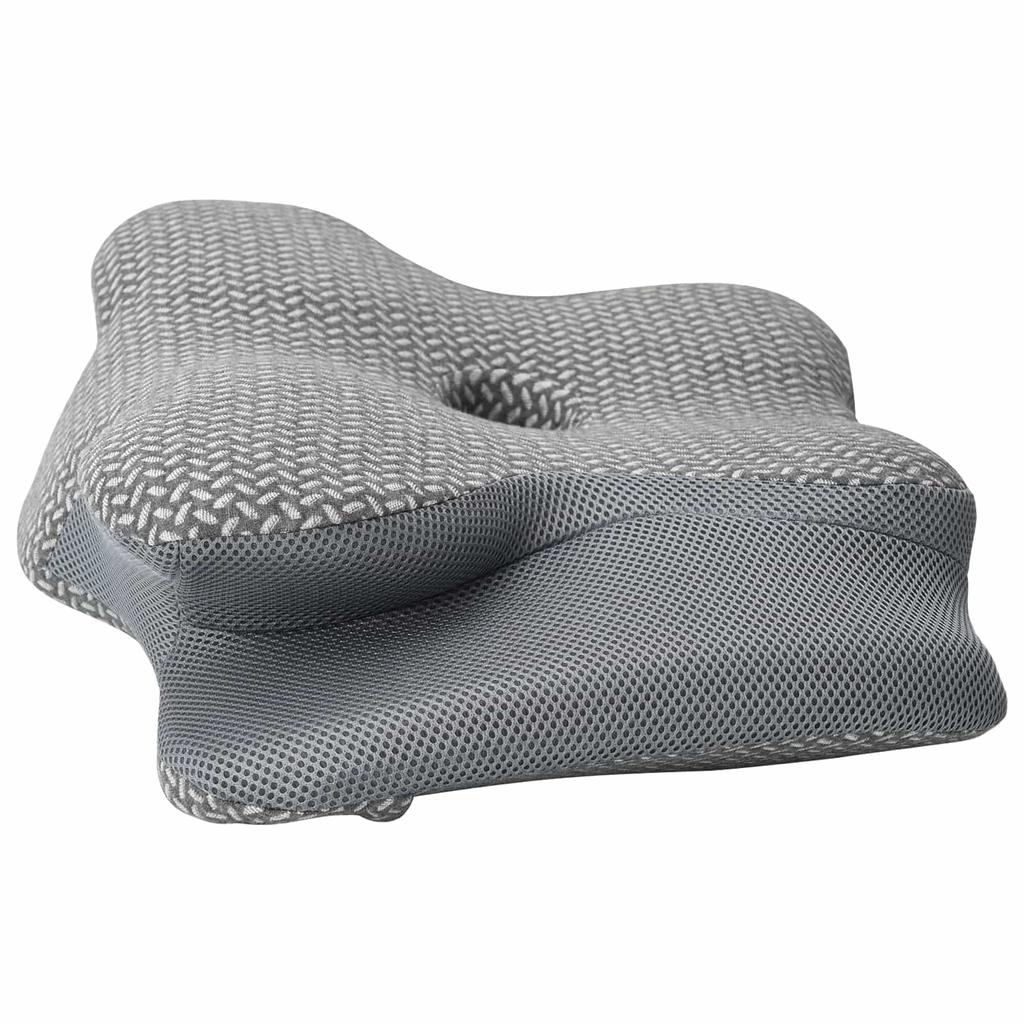 Neck Pillow Gray Memory Foam 58 x 38 x 12 cm