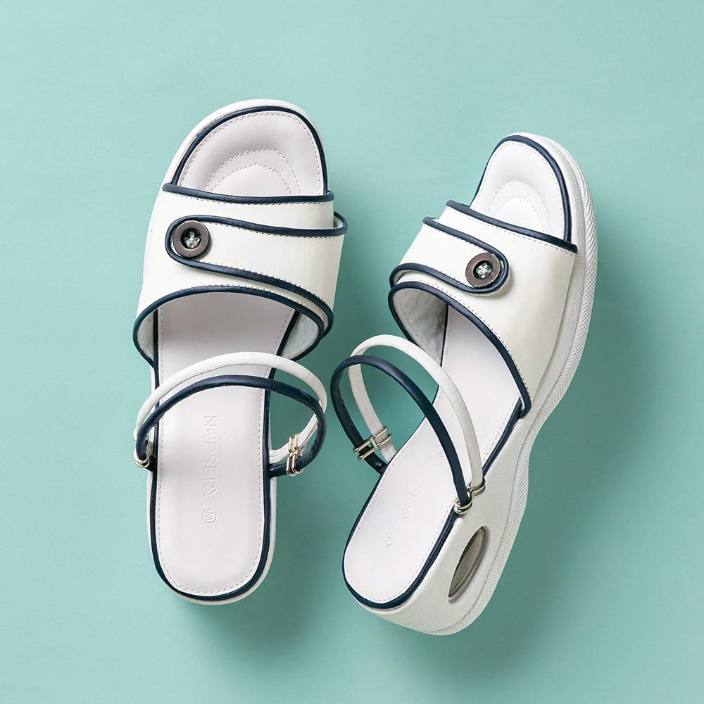 Легкие сандалии EVA для детского сада, милые туфли для медсестры, офисная канцелярская обувь, размер 23, черные 9545216A, женские, 2 способа ношения