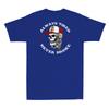 Skull Always Tired Never Broke Funny Quote Joke On Back Vintage Unisexs Tshirt